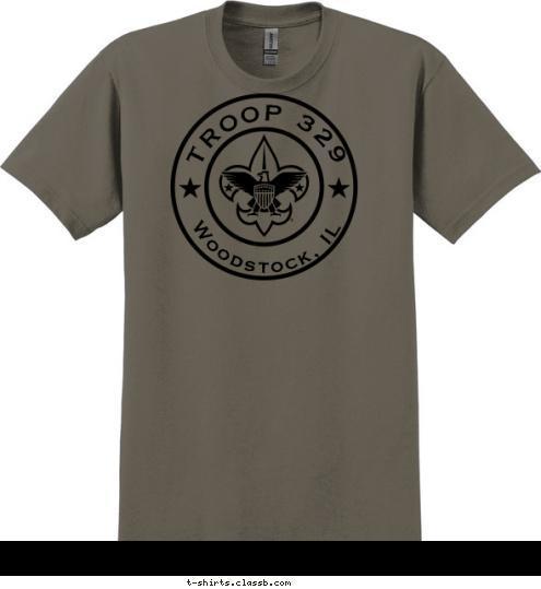 Woodstock, IL TROOP 329 T-shirt Design 