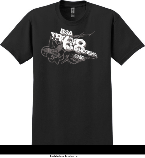 Beavercreek, 
Ohio 68 TROOP BSA T-shirt Design 