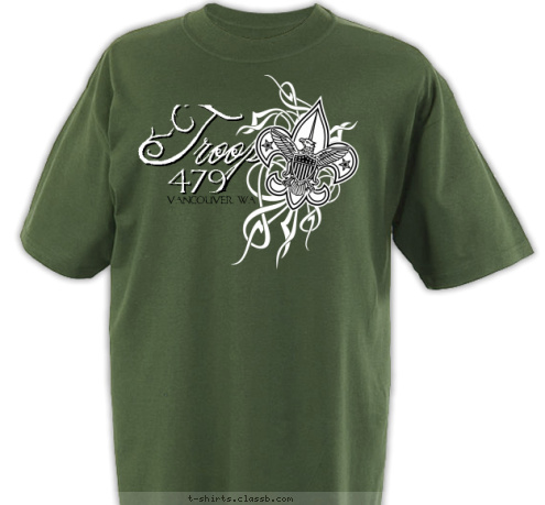 Vancouver, WA 479 Troop T-shirt Design 