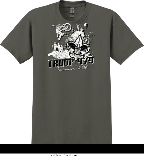 Vancouver, WA TROOP 479 T-shirt Design 