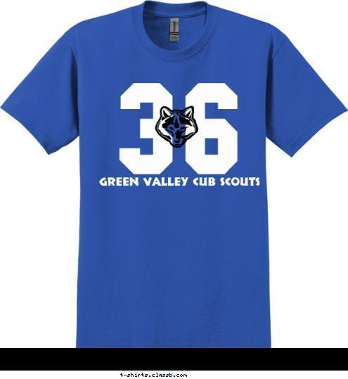 36 Green Valley Cub Scouts T-shirt Design 