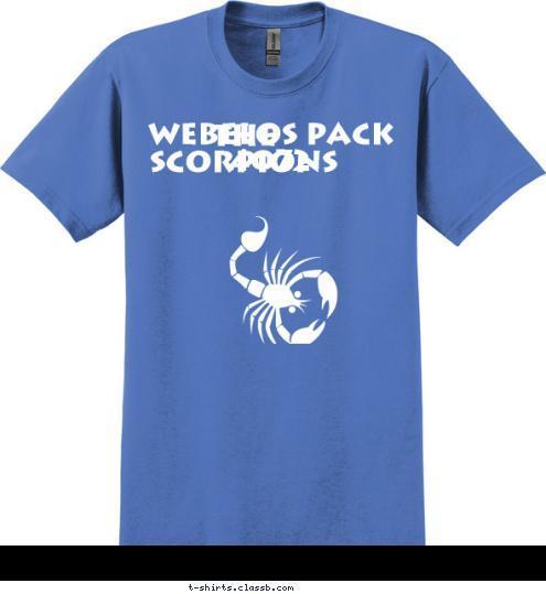 Webelos Pack 4072 The Scorpions T-shirt Design 