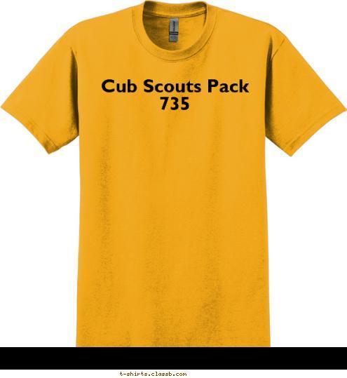 Cub Scouts Pack 735 T-shirt Design 