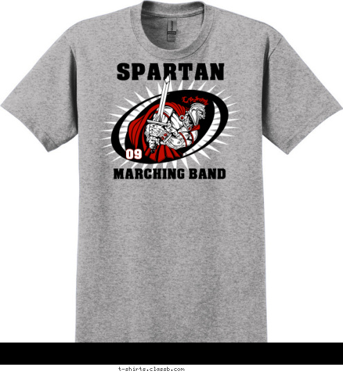 09 SPARTAN MARCHING BAND T-shirt Design sp2035