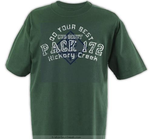 Hickory Creek PACK 172 CUB SCOUT DO YOUR BEST T-shirt Design 