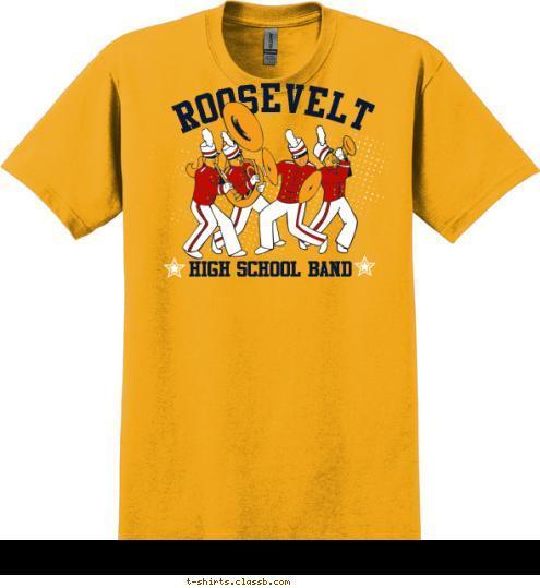 HIGH SCHOOL BAND ROOSEVELT T-shirt Design sp2047