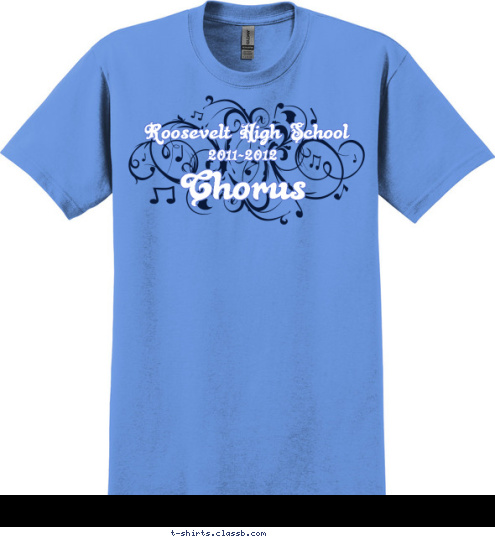 Chorus 2011-2012 Roosevelt High School T-shirt Design sp2007