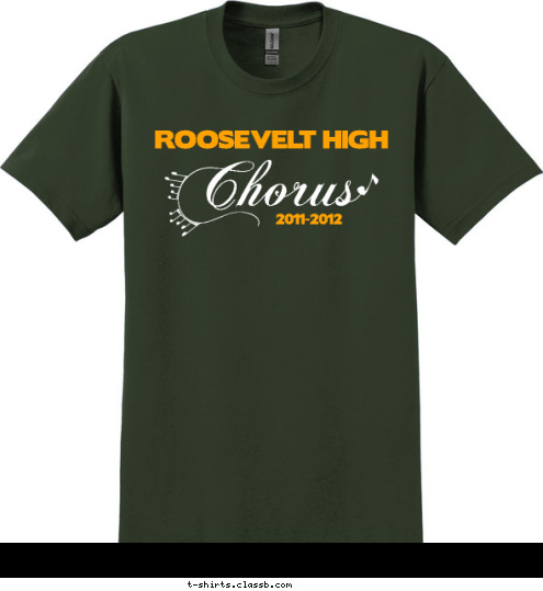 ROOSEVELT HIGH  2011-2012 Chorus T-shirt Design sp2008