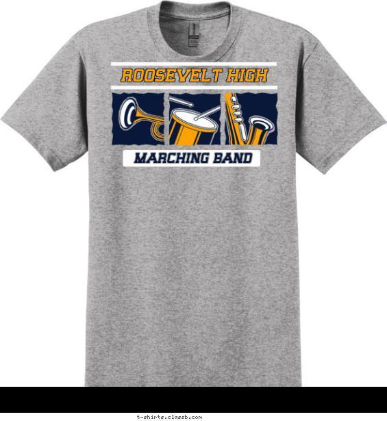 Marching Band Instruments Shirt T-shirt Design