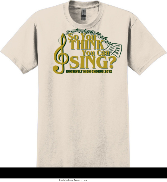 You think you can sing T-shirt Design