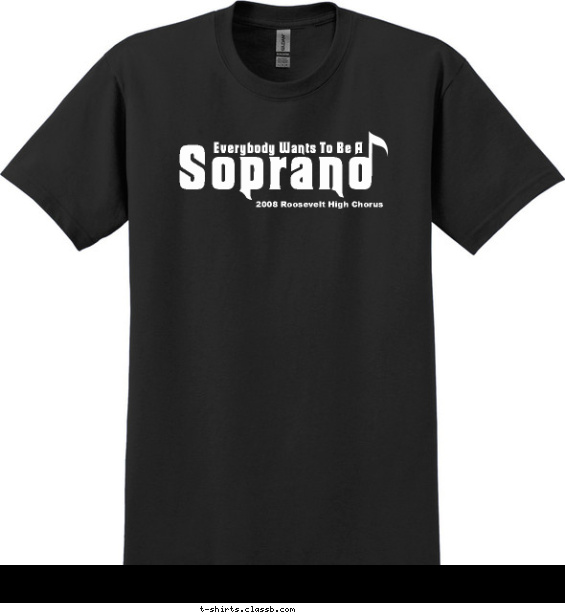 Soprano Chorus Shirt T-shirt Design