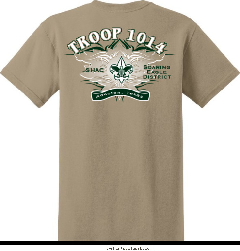 Be Prepared
 Troop 1014 TROOP 164 Houston, Texas Houston, Texas Troop 1014 Soaring
 Eagle
District Be Prepared SHAC TROOP 1014 T-shirt Design 