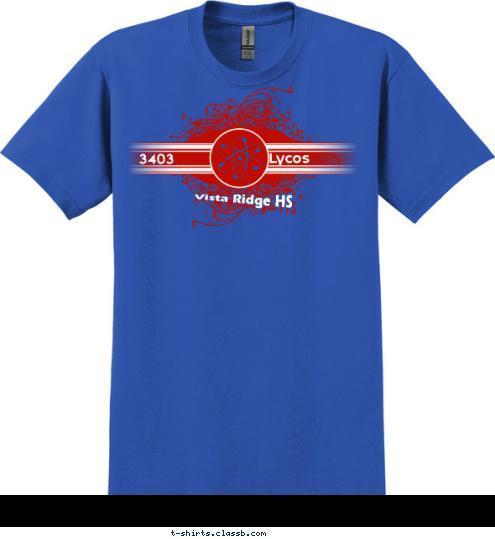 Vista Ridge HS Lycos 3403 T-shirt Design 