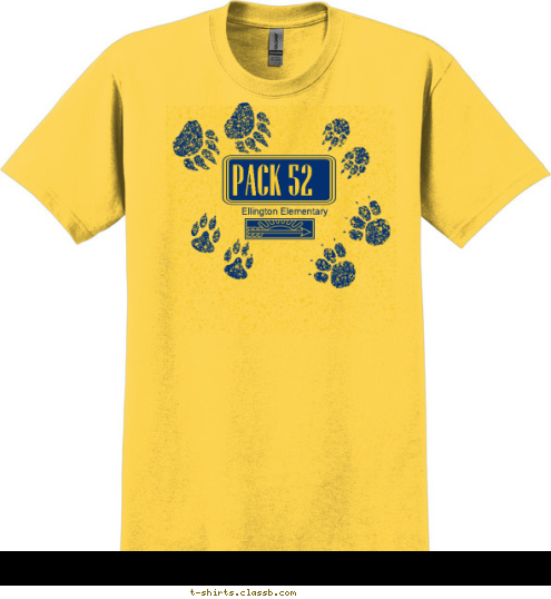 PACK 52 Ellington Elementary T-shirt Design 