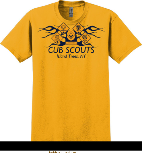 PACK 600 Island Trees, NY CUB SCOUTS T-shirt Design 