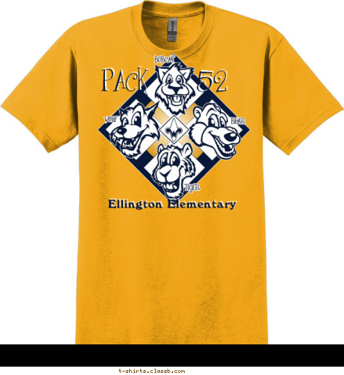 Ellington  Elementary 52 PACK T-shirt Design 