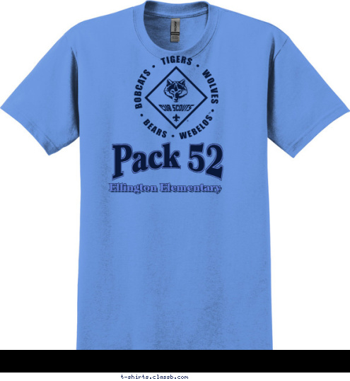 Ellington Elementary Pack 52 T-shirt Design 