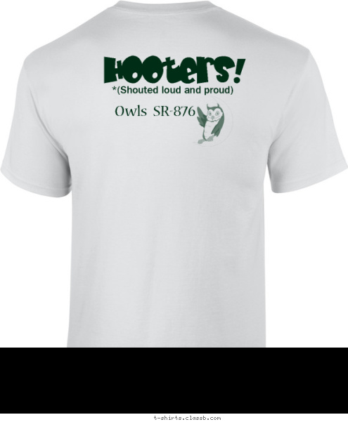 Hooters! *(Shouted loud and proud) 5  Owl Patrol  Wood Badge SR-876 Owls  SR-876 T-shirt Design 