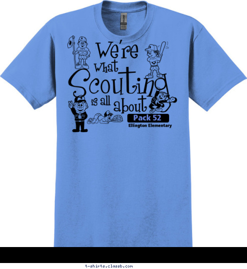 Ellington Elementary Pack 52  T-shirt Design 