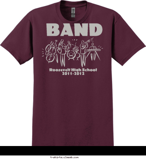 Roosevelt High School
2011-2012 BAND T-shirt Design SP2096