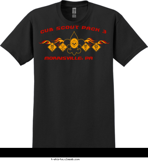 Morrisville, PA Cub Scout Pack 3 T-shirt Design 