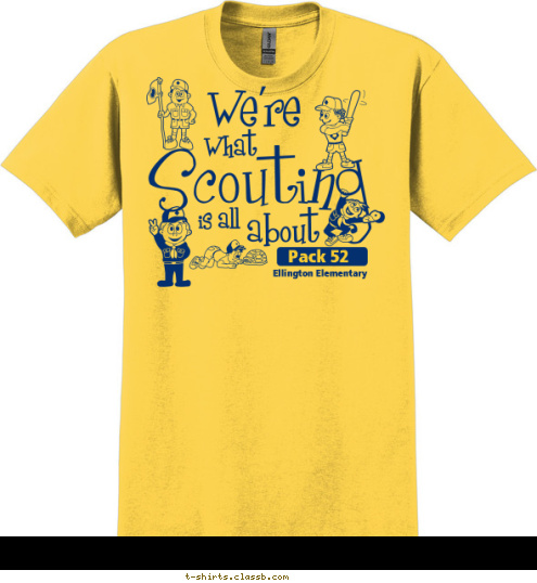 Ellington Elementary Pack 52  T-shirt Design 