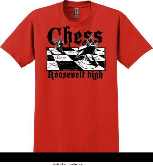Roosevelt high Chess T-shirt Design SP1723