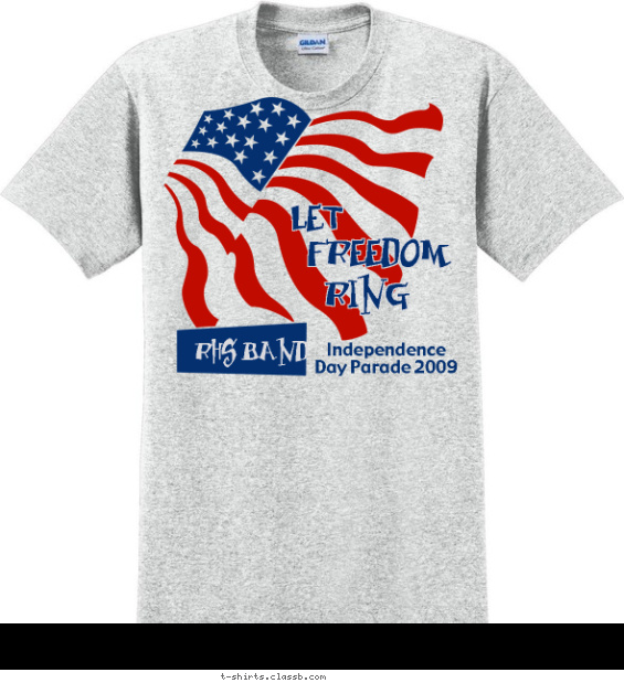 Let Freedom Ring Band Shirt T-shirt Design