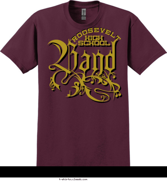 Baroque Band Shirt T-shirt Design