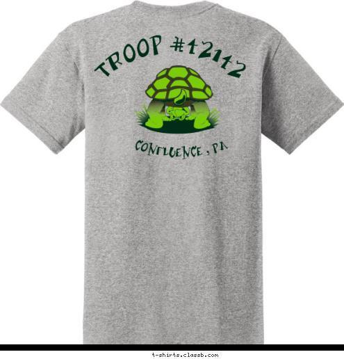 TROOP 42142 Girl Scout Troop 
     #42142
 Confluence Pa  CONFLUENCE , PA TROOP #42142 T-shirt Design 