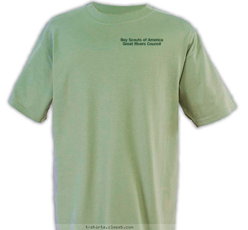 Boy Scouts of America
Great Rivers Council Lake Ozark, MO TROOP 21 T-shirt Design 