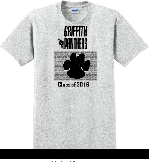 Griffith Class of 2016 T-shirt Design 