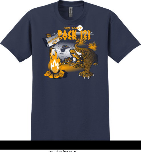 ANYTOWN,
 USA CUB SCOUT PACK 123 T-shirt Design 