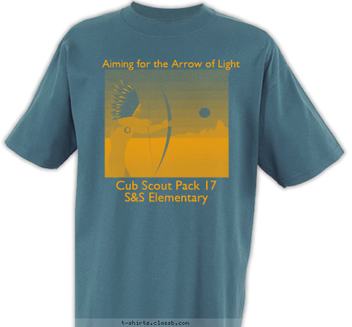 Aiming for the Arrow of Light S&S Elementary Cub Scout Pack 17
S&S Elementary Cub Scout Pack 17
S&S Elementary Aiming for the Arrow of Light T-shirt Design Pack 17 demo 6