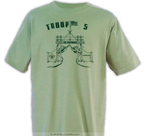 TROOP   5 BE PREPARED CLARKESVEGAS T-shirt Design 