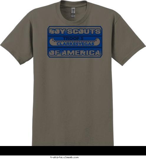 TROOP 5 CLARKESVEGAS T-shirt Design 