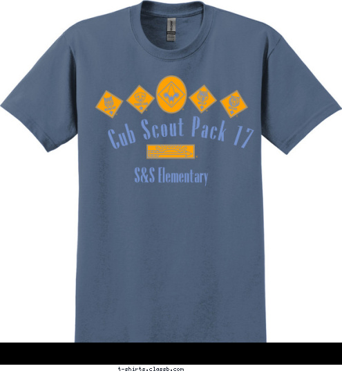 S&S Elementary  Cub Scout Pack 17 T-shirt Design Pack 17 demo 11