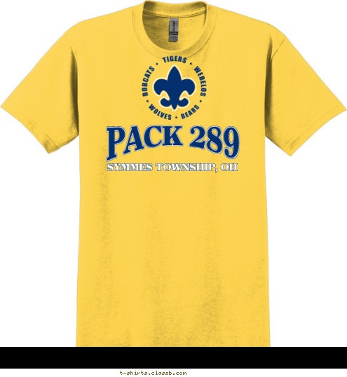 PACK 289 SYMMES TOWNSHIP, OH T-shirt Design 