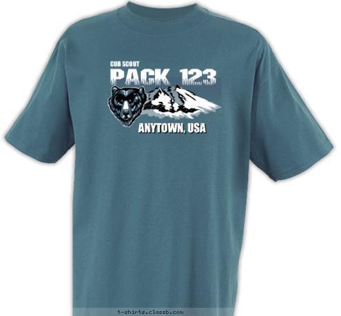 ANYTOWN, USA PACK 123 CUB SCOUT T-shirt Design 