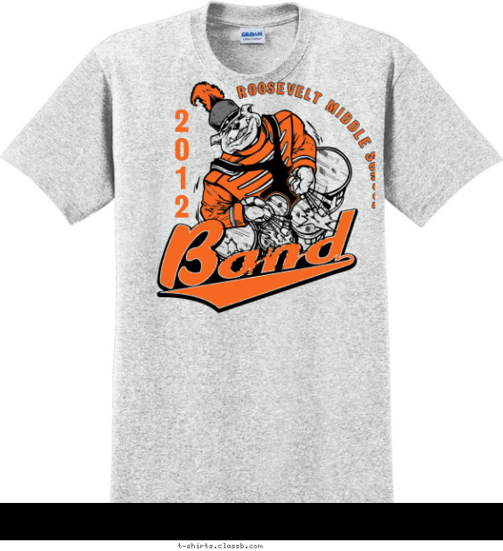 Bulldog Shirt T-shirt Design