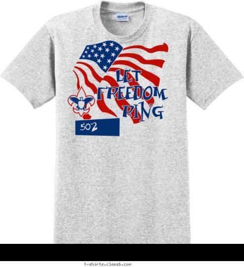  502 RING FREEDOM LET T-shirt Design 