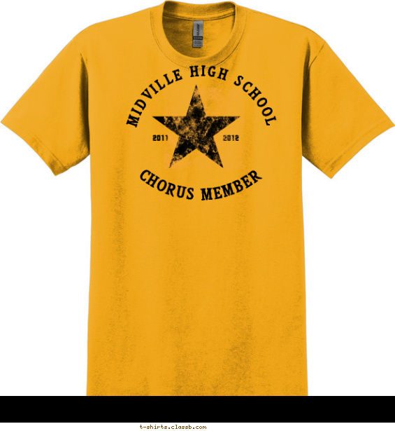 Star Chorus Member Shirt T-shirt Design