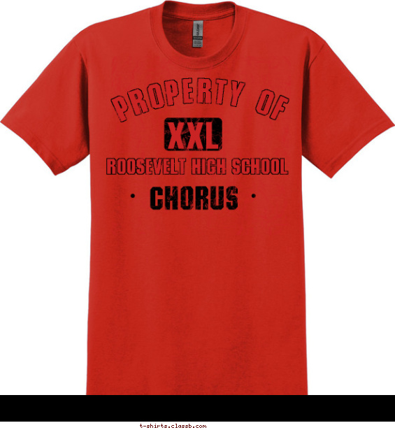 Property of Chorus Shirt T-shirt Design