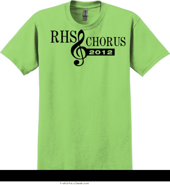 Single Chorus Note Shirt T-shirt Design