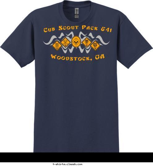 Woodstock, GA Cub Scout Pack 641 T-shirt Design 