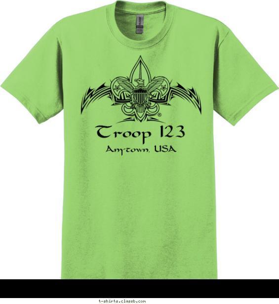 Tribal Troop Tee T-shirt Design