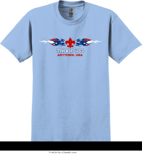 TROOP 123 ANYTOWN, USA T-shirt Design SP2105