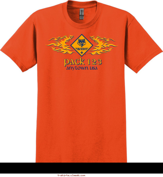 Pack on Fire Shirt T-shirt Design