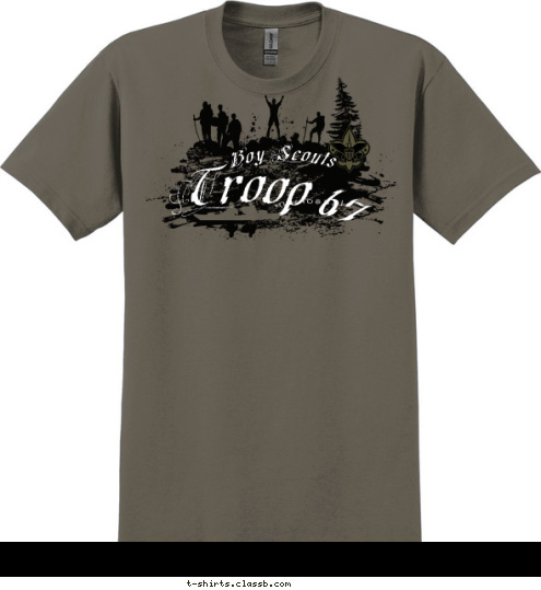 Anamosa, IA Troop 67 Boy Scouts T-shirt Design 