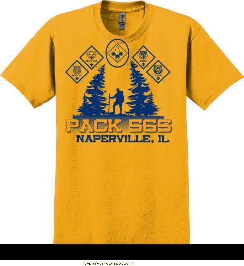 Naperville, IL PACK 565 T-shirt Design 